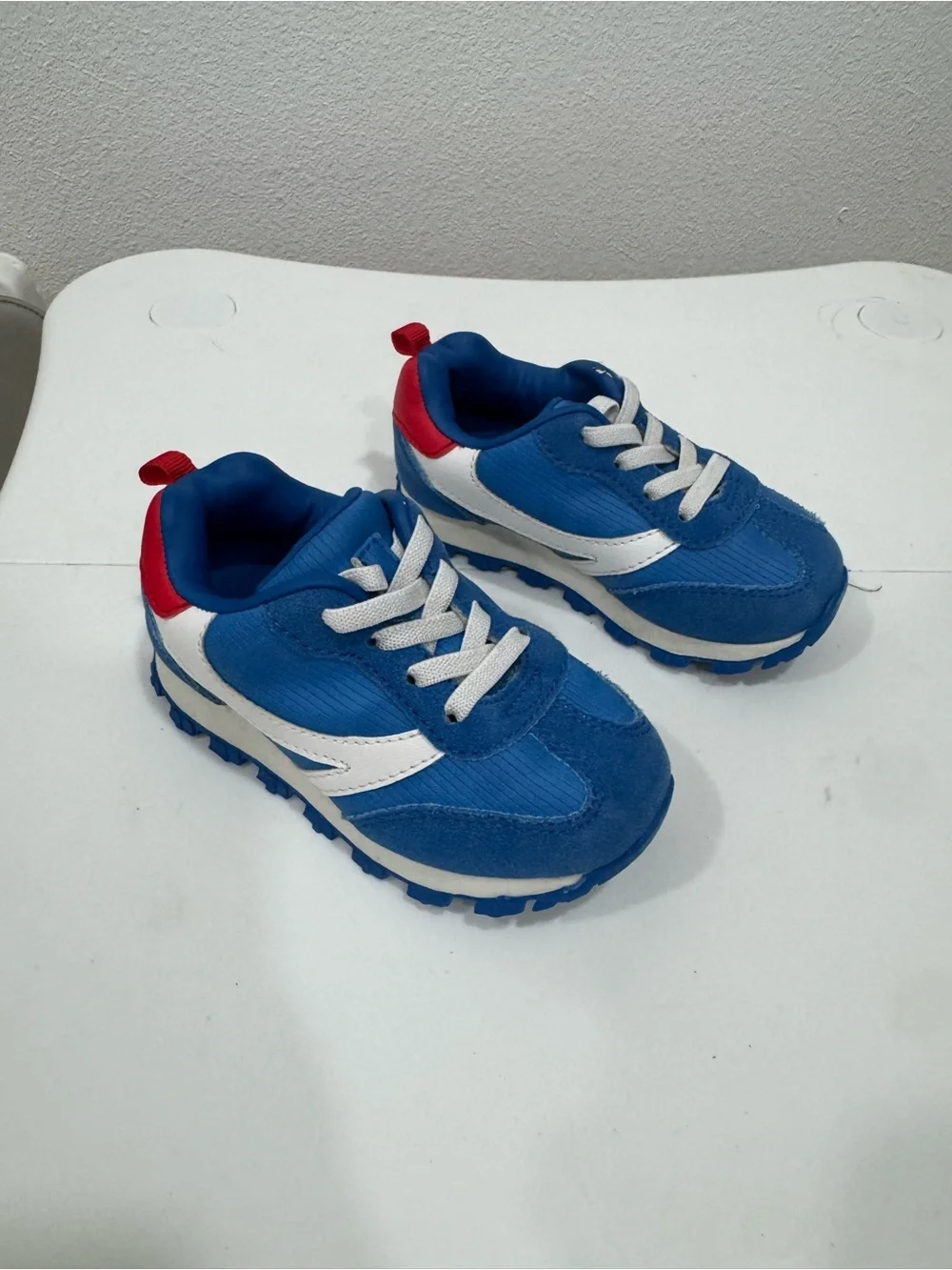 Carter's Blue, White and Red Toddler Athletic Sneakers